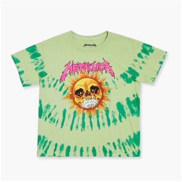 Metallica Green Sun Graphic Tee Size XS - Picture 1 of 4